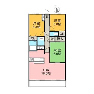 フジヤ小泉マンション【303号室】の間取り
