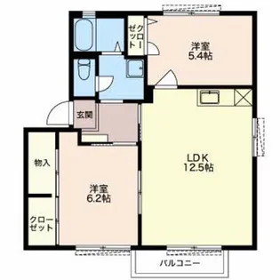 エスペランサA【2階】の間取り