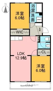 メゾンハート平垣【403号室】の間取り