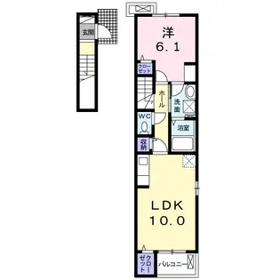 エール・ヌーボー【2階】の間取り
