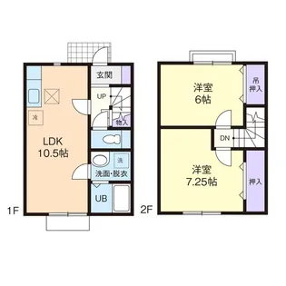 DUPLEX PURE II【105号室】の間取り