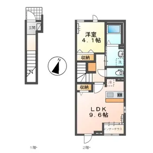 TROIS ETOILES(トロワ エトワール)【2階】の間取り