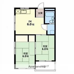 ハイネス吉原【1階】の間取り