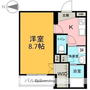シュタットフルスⅠ【1階】の間取り