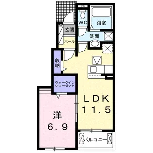 LUNA PIENA【1階】の間取り