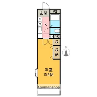 グレイス宮原【101号室】の間取り
