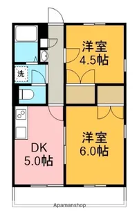 コーポラス神山Ⅲ【203号室】の間取り