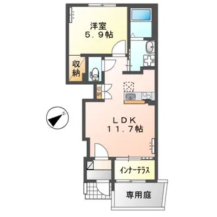 アヴェニール【1階】の間取り