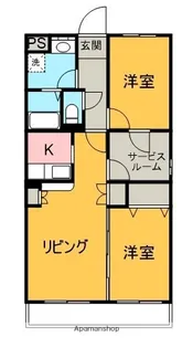 ラフィーヌ芙蓉台【302号室】の間取り