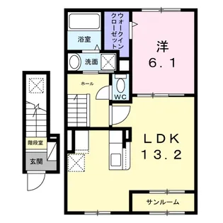 マ・メゾンⅣ【2階】の間取り