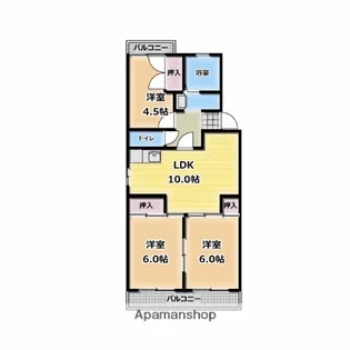ロイヤルまさや【101号室】の間取り