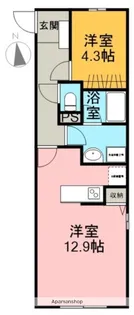 パークメラニアン【107号室】の間取り