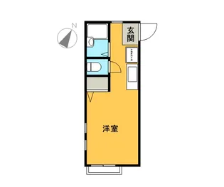 フェリーチェ【105号室】の間取り