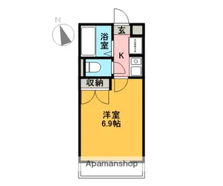 サニーウェル【306号室】の間取り