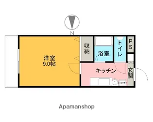 リバービレッジ宝来町【306号室】の間取り