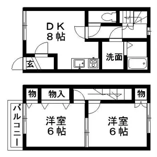 ベルハイム【110号室】の間取り