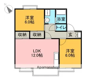 富士光コーポ蓮台【103号室】の間取り