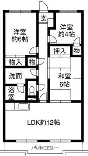 カルカソンヌ【2階】の間取り