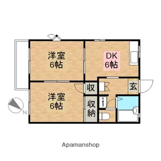 アークガーデン和合D・E・H【210号室】の間取り