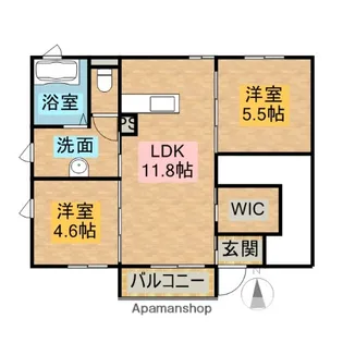 スクーデリア【1階】の間取り