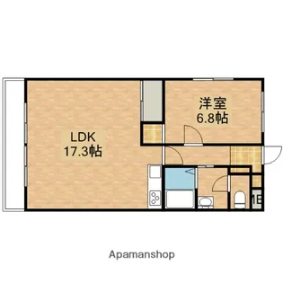 ハーモニー【201号室】の間取り