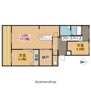 LUMIUS SANARUDAI【3階】の間取り