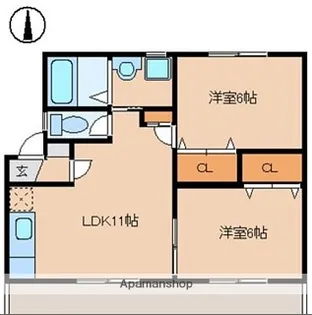 メゾンエフ【2階】の間取り