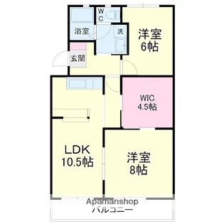 静岡県浜松市中央区上島7丁目【マンション】の間取り