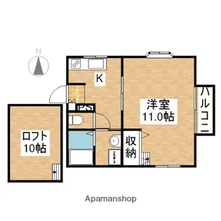 ドルフK【203号室】の間取り