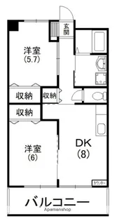 グレース名倉【4階】の間取り