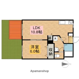メイクリマールA【102号室】の間取り