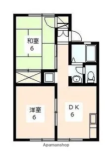 第二コンチェルトC【102号室】の間取り