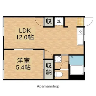 フラッツゆう【B201号室】の間取り