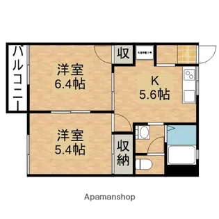 フラッツゆう【2階】の間取り
