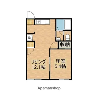 メゾンワイズ【1階】の間取り