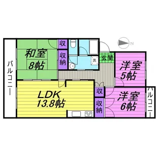 さくらハイツ【3階】の間取り