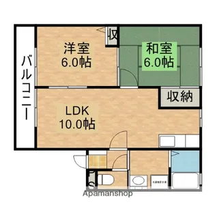 レイエステート【101号室】の間取り