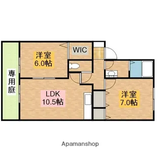 アイセイハイツⅡ【1階】の間取り