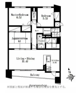 D’グランセ蜆塚【5階】の間取り