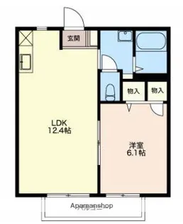 ヴェルジェサークⅡ【2階】の間取り