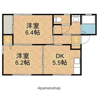 ヴェルジェサークⅠ【101号室】の間取り