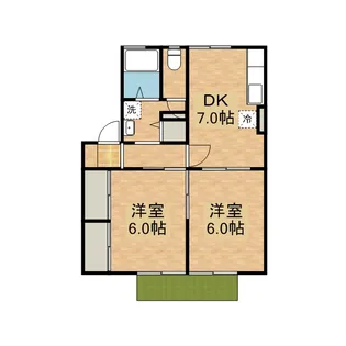 セジュールNOYORI【1階】の間取り