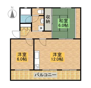 たかみマンション【3階】の間取り
