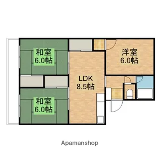 寿マンション【C305号室】の間取り