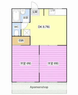 ザ・サナルONE【202号室】の間取り