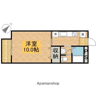 コーポFK A【201号室】の間取り