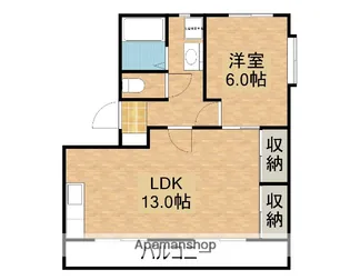 ハーベスト伊藤【301号室】の間取り