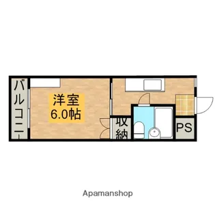 佐鳴台テニスビレッジ【B-6号室】の間取り