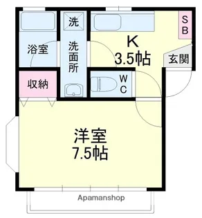 ラ・プリマヴェール【1階】の間取り