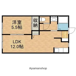コーポベルトリー【1階】の間取り